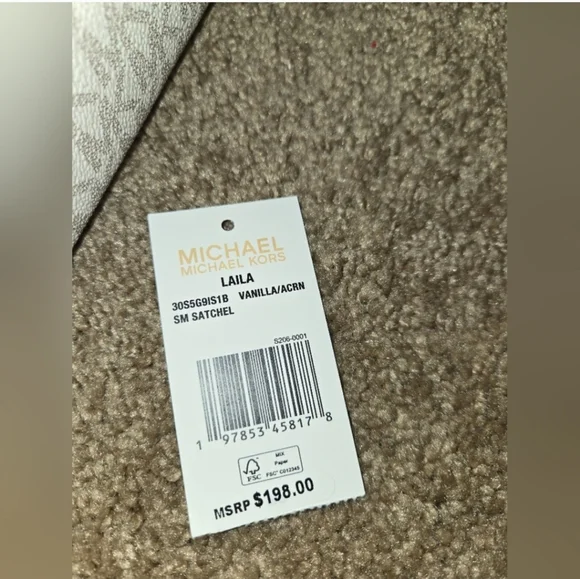 Michael Kors Cream and Tan Satchel Bag - Picture 13 of 14